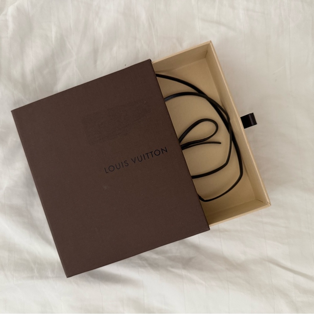 Louis Vuitton Brown Box with Black Ribbon